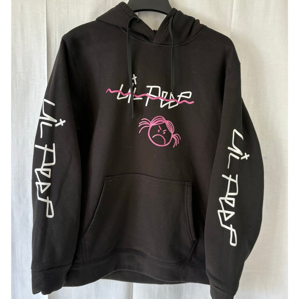 Lil Peep Hoodie Adult Medium Come Over When Youre Sober Streetwear Sweatshirt